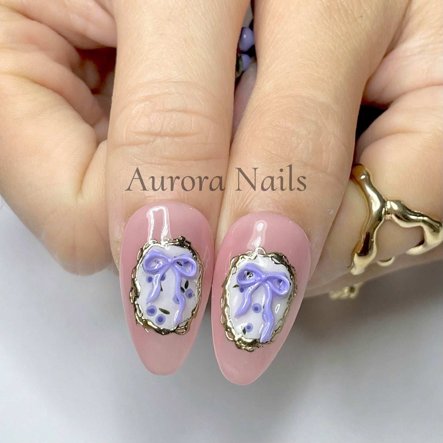 Blueberry Vintage Bow AR00057