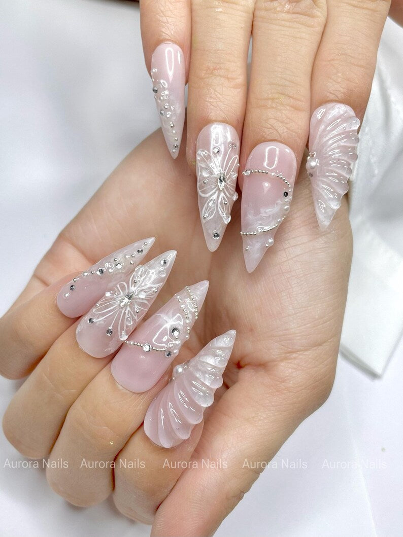 BRIDAL PRESS ON NAILS