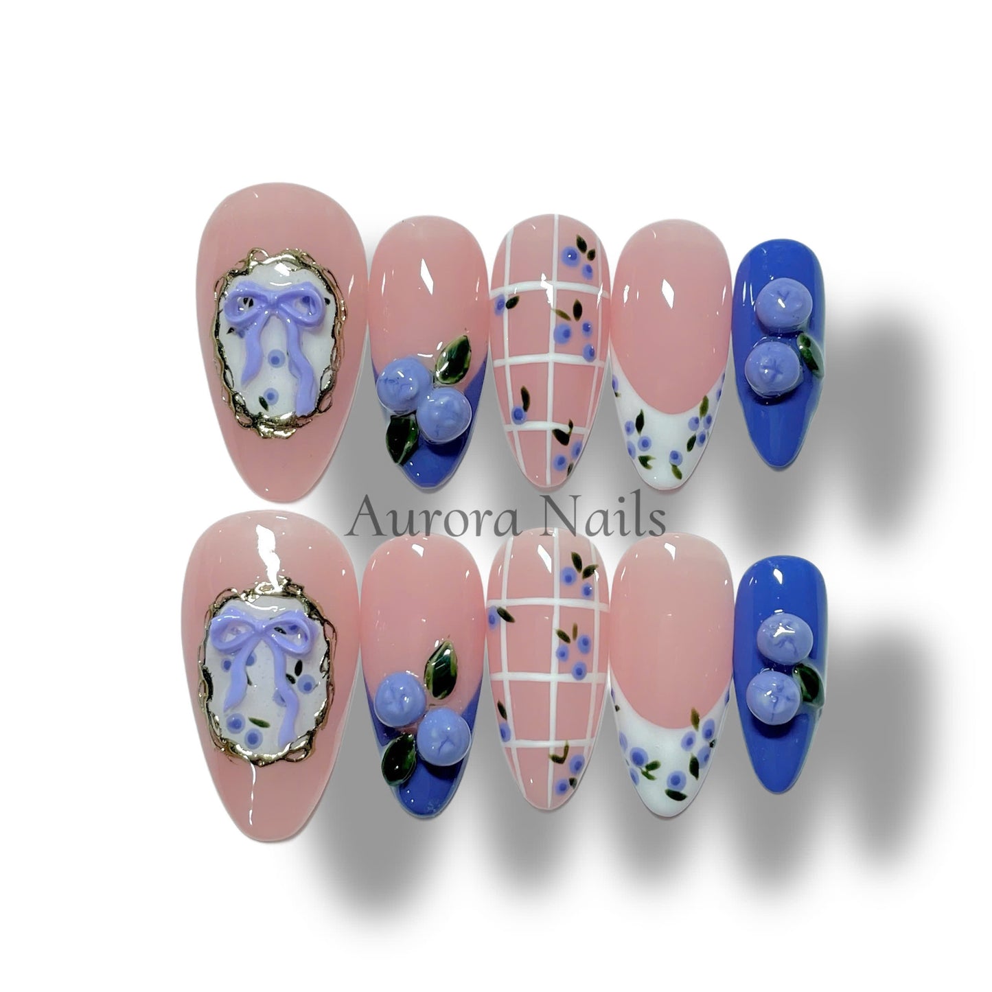 Blueberry Vintage Bow AR00057
