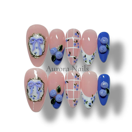 Blueberry Vintage Bow AR00057