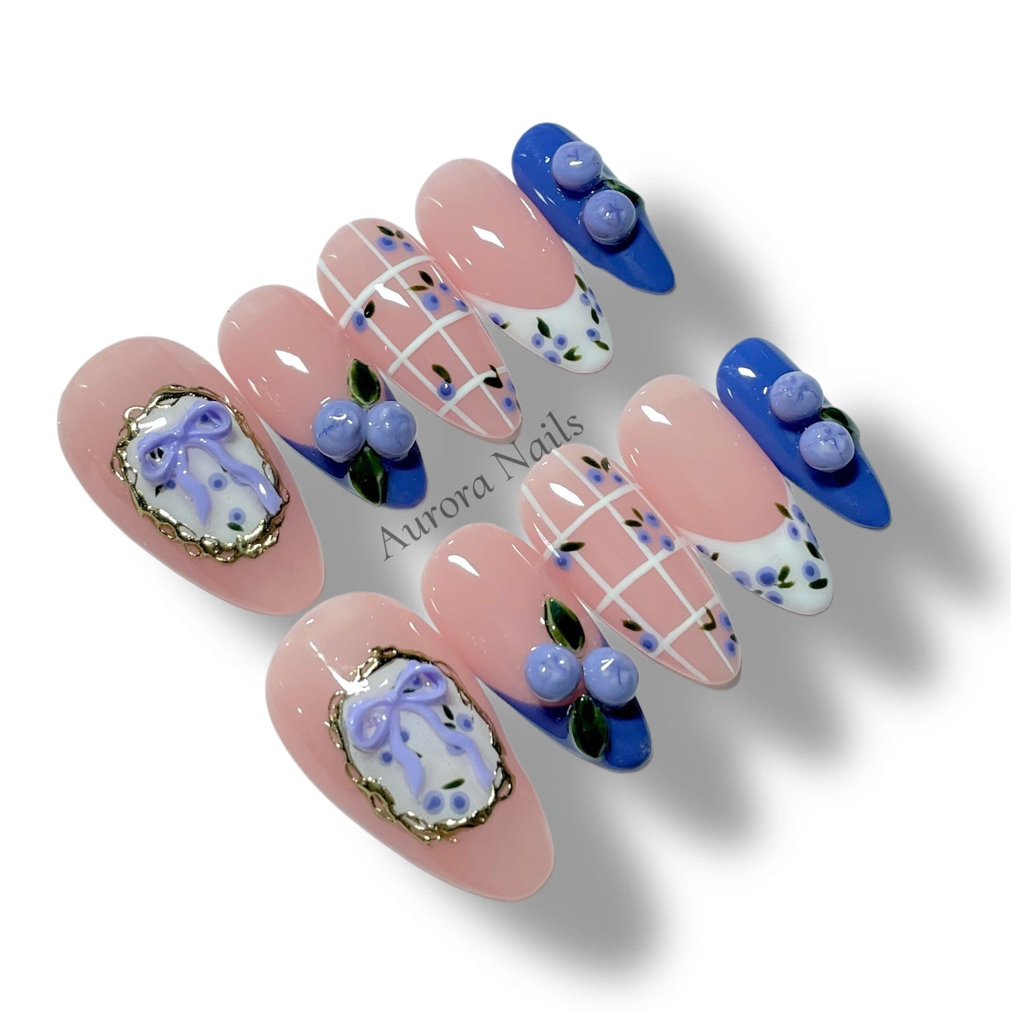 Blueberry Vintage Bow AR00057
