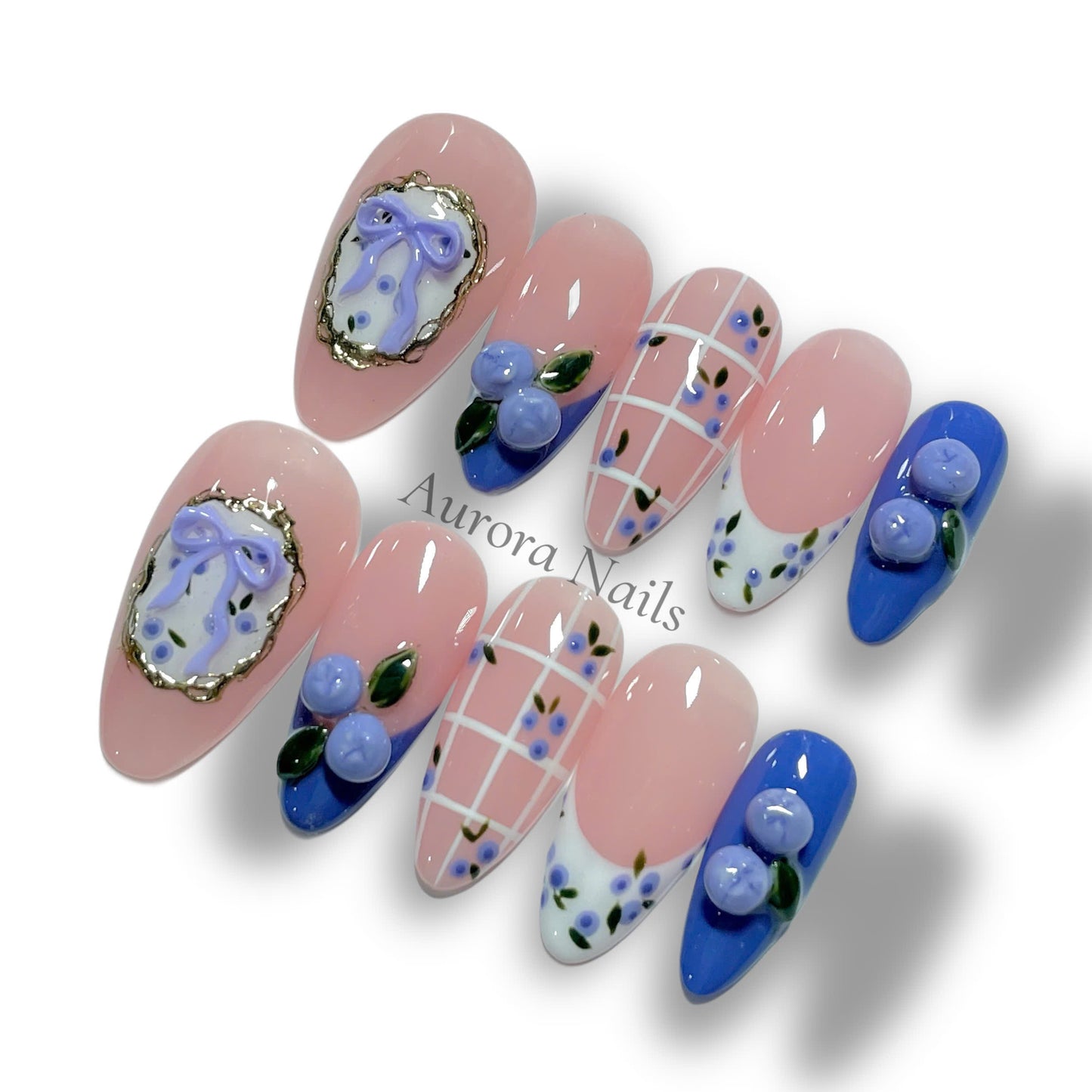 Blueberry Vintage Bow AR00057