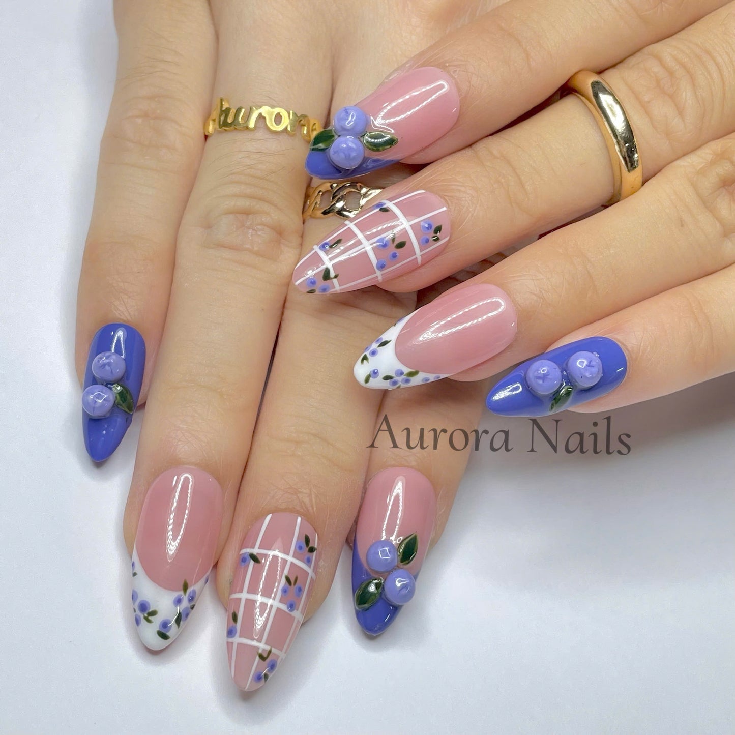 Blueberry Vintage Bow AR00057