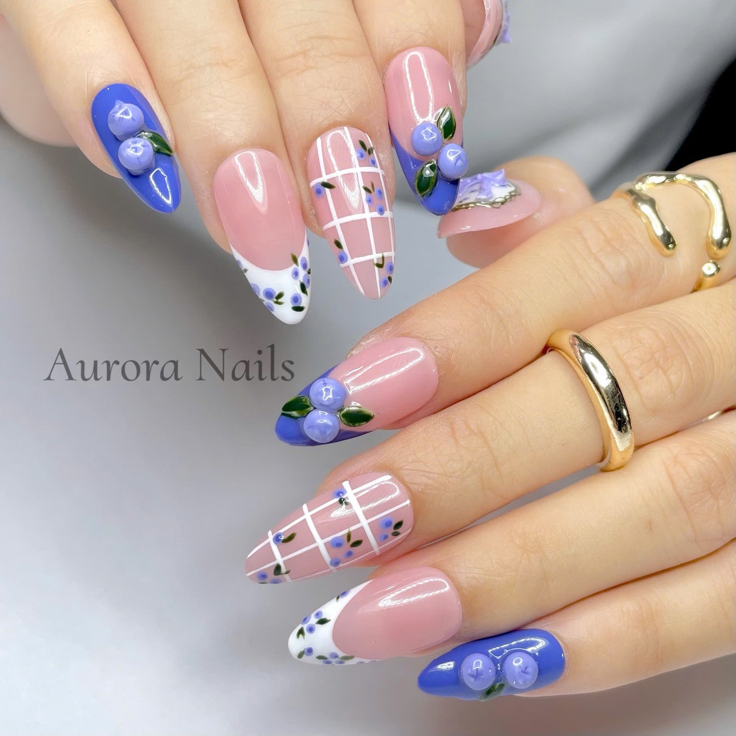 Blueberry Vintage Bow AR00057