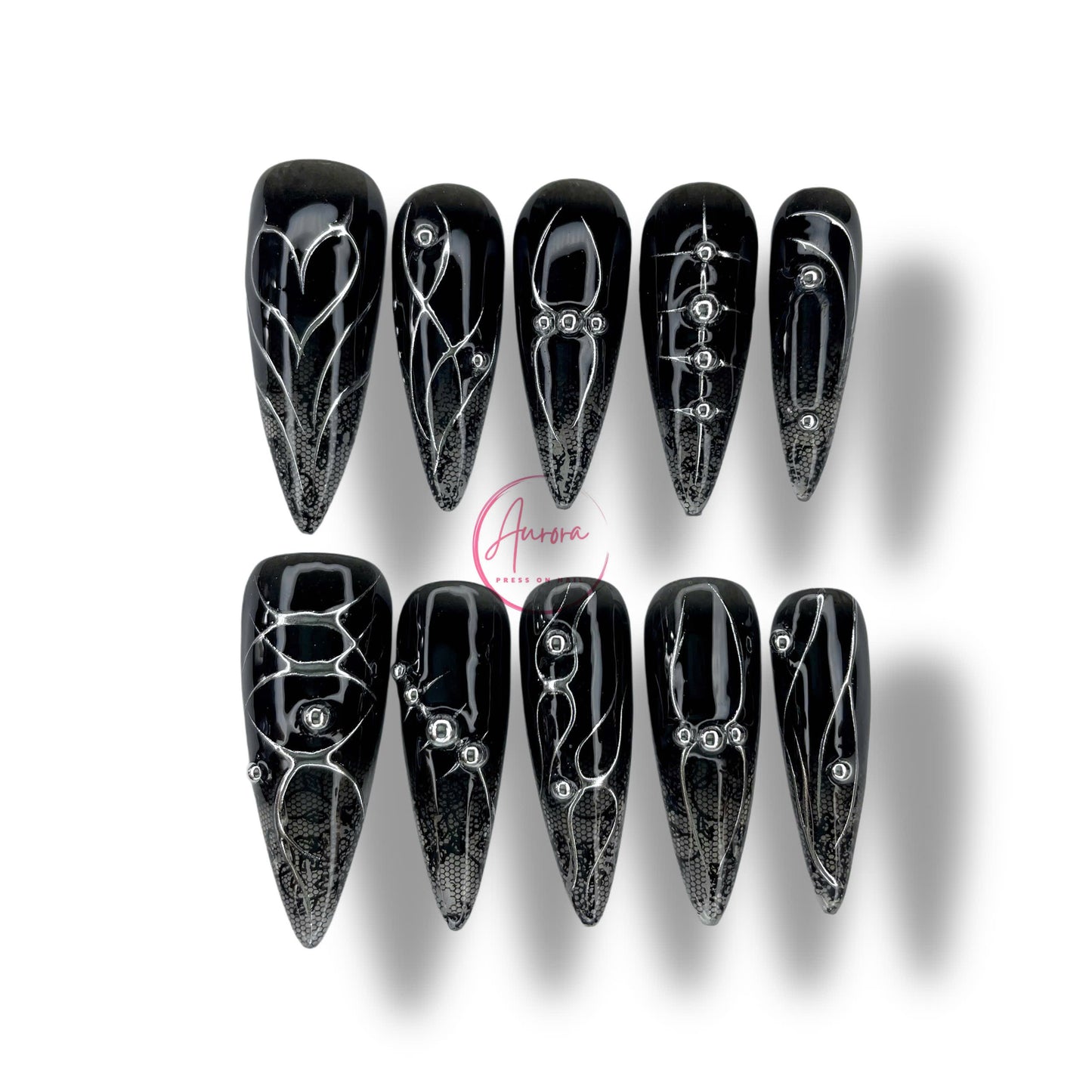 BLACK  LACE PATTERN AR00106